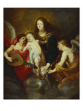 The Virgin and Child Triumphing over Sin, with Two Musicmaking Angels