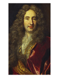 Buy Portrait of French Dramatist, Edme Boursault (1638-1701), in a Red and Gold-Trimmed Jacket at AllPosters.com