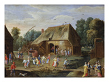 Gentry at a Peasant Dance in a Farmyard