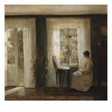 A Woman at a Sunny Window