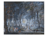 Figures on a Path in a Wood