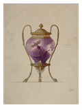 A Design for a Mounted Art Nouveau Glass Brule-Parfum