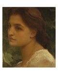 Buy Portrait of a Young Lady, Small Bust Length Wearing a White Dress at AllPosters.com