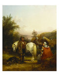 A Gypsy Encampment in a Clearing in a Wooded Landscape