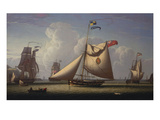 Buy A Yacht of the Royal Yacht Club, with King George Iv on Board, Off the South Coast at AllPosters.com