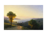 A View of the Bosphorus from the European Side Above the Palace of the Dolmabache, the Seraglio…
