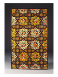 Buy A Qajar Painted Ceiling Panel Comprising Two Rows of Four Yellow and White Stellar Panels... at AllPosters.com