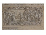 Buy Horatius Slaying His Sister Horatia Outside the Walls of Rome: Design for a Ceiling Decoration... at AllPosters.com