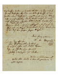 Buy Autograph Letter Signed by Wolfgang Amadeus Mozart (1756-1791) and Sent to His Wife Constanze,... at AllPosters.com