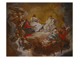 St Agnes in Glory, Assisted by the Madonna and St. John the Baptist, the Trinity Above