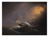 Buy A Three Masted Brig in Stormy Seas at AllPosters.com