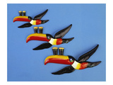 A Set of Three Carltonware Graduated Guinness Advertising Toucan Wall Hangings