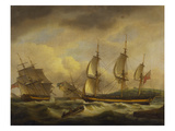 Buy A Merchant Ship in Two Positions by an Estuary Off the South West Coast at AllPosters.com