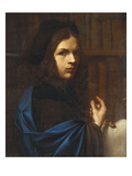 Portrait of a Young Scholar Wearing a Blue Cloak and a Cap