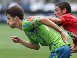 Seattle August 13 - Alvaro Fernandez and Zarek Valentin Photographic Print