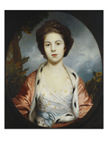 Portrait of Esther, Lady Wray, Wearing a White Dress, and a Gold and Pink Ermine-Lined Cloak, a…