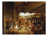 Passengers Boarding a Train, Probably at Westland Row Station, Dublin