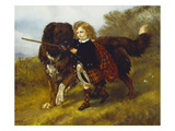 Master Egerton Macdona with His St. Bernard, Tell