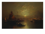 Shipping on the Lagoon, Venice at Sunset