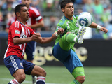Seattle August 13 - Fredy Montero and Michael Umana Photographic Print