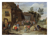 A Wedding Feast in the Courtyard of a Village Inn
