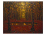 The Pond at Versailles in Autumn; Le Bassin a Versailles En Automne