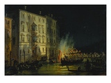 View of Venice with Fireworks; Vue De Venise Sous Un Feu D'Artifice