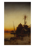 Arabs at Prayer by the Nile