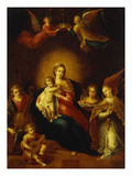 Buy Virgin and Child with Music Making Angels at AllPosters.com
