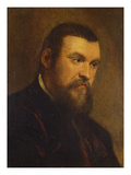 Portrait of a Gentleman, Bust Length, Wearing a Dark Red Coat