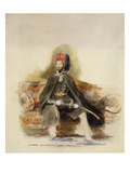 Portrait of Abu-Ul-Mejid Sultan of Turkey Seated Full Length in Military Dress Wearing the Order…
