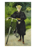 An Elegant Lady with a Bicycle