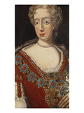 Buy Portrait of Queen Mary Ii, Half Length, in Ceremonial Robes Wearing the Col at AllPosters.com