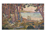 Buy Bathers by the Sea; Baigneuses Au Bord De La Mer at AllPosters.com