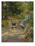 The Artist's Wife Dagny and their Son Sigurd