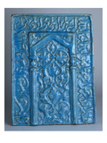 Buy A Dated Kashan Moulded Mihrab Tile, the Surface Moulded in High Relief under the Turquoise Glaze... at AllPosters.com