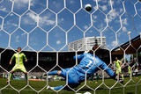 Portland, OR July 10 - Fredy Montero and Troy Perkins