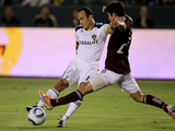 Carson, CA September 9 - Kosuke Kimura and Landon Donovan