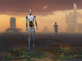 Buy Androids Explore an Alien Planet at AllPosters.com
