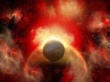 Artist' Concept Illustrating the Explosion of a Supernova Photographic Print