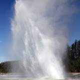 Daisy Geyser Erupting, Upper Geyser Basin Geothermal Area, Yellowstone National Park