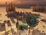 Robots Maintain a Forgotten Colony Photographic Print