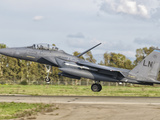 An F-15E Strike Eagle Deploys from Decimomannu Air Base, Italy