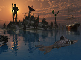 Buy Artist's Concept of a Dimensional Time Warp Where Objects Disappear at AllPosters.com
