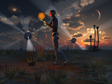 Artist's Concept of a Quest to Find New Forms of Energy