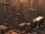A Conceptual Image of a Futuristic City