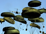 A U.S. Air Force C-17 Globemaster III Airdrops Pallets to Port-Au-Prince, Haiti