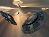 UFO's and Fighter Planes in the Skies over Roswell, New Mexico