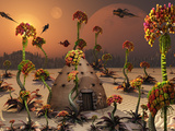 Buy An Alien Landscape Where the Plants Reach Enormous Sizes at AllPosters.com