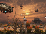 Buy A Futuristic Military Outpost on the Moon of a Distant Alien World at AllPosters.com